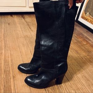 Nine West leather below knee boots. Size 9.5